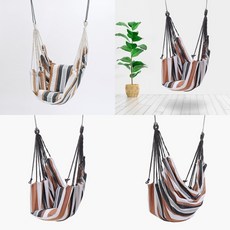 캠핑 해먹 의자 가정용 야외 해먹 그네 의자 브라운 야외해먹 캠핑장해먹, 1개