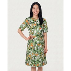 올리비아하슬러 플라워 프린트 롱 원피스 OHCMOP301