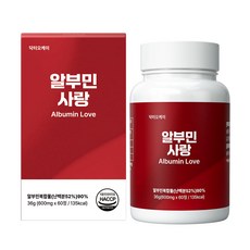 닥터오케이 알부민사랑 먹는 알부민 식약청 HACCP 인증, 1개, 60정