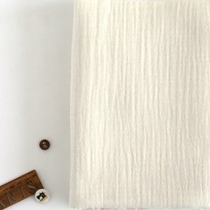 Lily Fabric 生物水洗雙層楊柳紗 Grace 2款, 象牙白素色, 1個