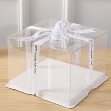 선물 투명 상자 박스 포장 케이스 고급리본 제공 22*22*24, 4개