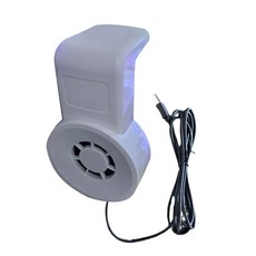 2 레벨 속도 조절 가능한 USB 5V 어항이있는 조용한 수족관 chiller 팬 냉각 및 생선 건강을위한 미니 냉각 팬, 하얀색