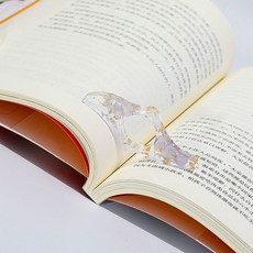 아워즈 생화 독서링 투명 아크릴 책고정, 1개, 보라