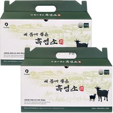 [정품best] 효도선물 1위 국산 내몸에 좋은 흑염소진 흑염소즙 흑염소추출액 Healthy Black Goat Essence from Korea, 2.4L, 30g, 2개