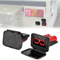 UTV ATV 자동차 트럭 보트와 호환되는 10 게이지 케이블용 플러시 마운트 먼지 커버가 있는 WeiSen 2pcs 175A 배터리 퀵 커넥트디커넥트 플러그