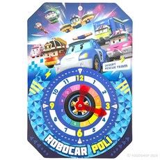 波力POLI轉轉學時鐘 兒童教學時鐘 時間學習教具 趣味時間認知