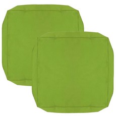 FLYMEI 파티오 쿠션 커버 61x55.9x10.2cm24x22x4인치 방수 야외 쿠션 커버 교체용 4팩 야외 시트 쿠션 슬립커버 라탄 의자 441441, 2팩 커버만 포함, 초록색