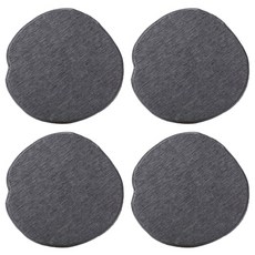 YGG 규조토 컵받침 티코스터, 4개, 다크그레이
