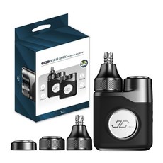 JC TECH 雙潤輪 MAX 二合一 電動刮鬍刀 & 鼻毛修剪器, 1個, 1套