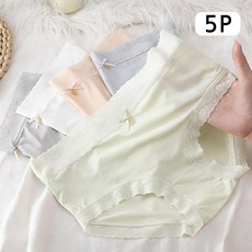 Veralool 여성 순면 모달 심리스 팬티 삼각 노라인 고탄력 사계절 항균 데일리 통기성 여자 요일팬티