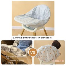 위크앤픽 아기의자커버 아기백일선물 의자 마트 커버, 1개, 레인보우
