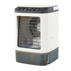 搖頭加溼製冷小型風機便攜迷你冷風扇二代負離子桌面冰敷風扇, 英文包裝, RT 835冷風機