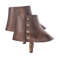 남성 갱스터 스패츠 1920년대 남성용 20대 스냅 스패츠 액세서리 빈티지 신발 커버(브라운)