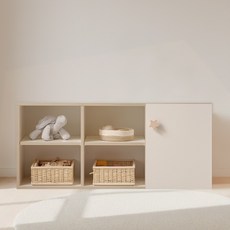 라자가구 베니 E0 키즈 1200 도어 수납 책장(기본형) 유아 수납장 어린이 교구장 베이비장, 내추럴콤비