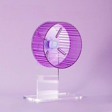 에이무드 완전 무소음 햄스터 쳇바퀴 2층가능 높이조절, 퍼플, 1개