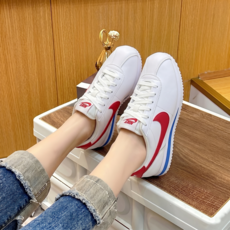 나이키 코르테즈 화이트 여성 운동화 깔끔한 신발 데일리 키높이 스니커즈