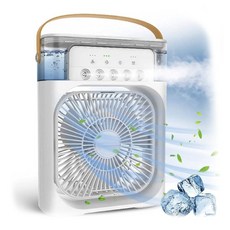 水冷扇 迷你冷風扇 USB插電 降溫風扇, 白色