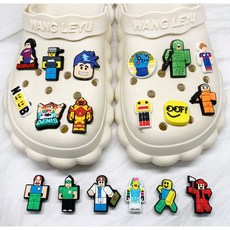 휘앤스타 로블럭스 신발 실내화 꾸미기 파츠 34p set