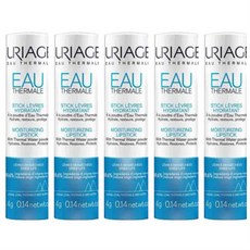 유리아쥬 오떼르말 하이드로 보습 온천수 립밤 4g x 5 유럽 내수용, 무색, 5개