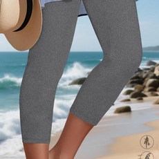 슈퍼 소프트 카프리 바지 높은 신축성 통기성 투명하지 않음 운동 러닝 요가 체육관 레깅스, 7. -2