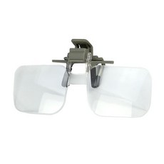 작업 근시 집게형 노안 독서용 2배 돋보기 클립확대경 90707pc 1(ea), 1개