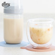 엘로니파파 실리콘 양면 흡착판 이유식용기 미끄럼 방지 11컬러, 터키블루, 1개