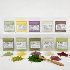 애완달팽이키우기 야채가루 Best모음 달팽이음식 채소 가루식 사료 10종세트, 야채가루 Best모음 10종, 1세트