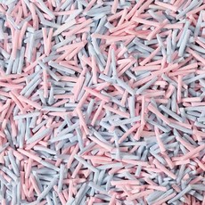 懶懶喵 無塵紙粒倉鼠墊料 紙條紙繩 小動物墊料 吸水除臭紙粒 倉鼠紙墊料, 1個, 藍莓果昔, 450g