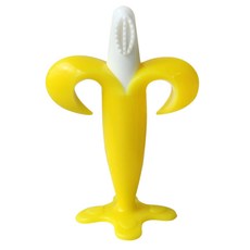 아가프라 바나나 하트 치발기, 1개, 옐로우
