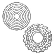 레이스 서클 원형 금속 커팅 다이 스텐실 스크랩북 DIY 앨범 스탬프 용지