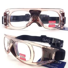 방탄렌즈 농구 축구 수상스키 운동 안전안경 브라운브라운 S01., 1개