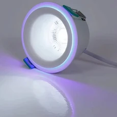 LED 3색 스위치로 조명 변경 가능 다운라이트 9W 16W 천장 매립형 홈 앰비언트 AC220V, [02] A-white-blue, 1개