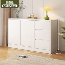 簡約餐邊櫃 郁金檀木色 儲物櫃 茶水櫃 120*36*80cm, 1個