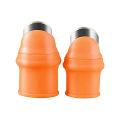 손가락골무 마늘까기 감자칼, 5개, 주황 여성용