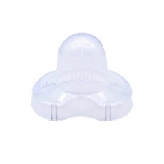 B&G 香草奶嘴收納蓋 奶嘴防塵蓋 萬用扣夾 奶嘴盒 香草奶嘴 奶嘴蓋 Philips 奶嘴收納盒 喝奶防脹 除泡濾網, 1個, 透明白防塵蓋 / 3號用