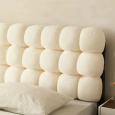 침대 헤드쿠션 가드 모찌 침대 헤드 쿠션 구름 등받이 커버 보드 리폼 등 머리 벽 가드, 아이보리