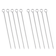 리브문 304 스텐 칵테일픽 디저트 과일꽂이 (10.8cm) B 링 타입, 10개