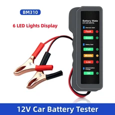 자동차 배터리 테스터 6V 12V 분석기 LED 조명 디스플레이 디지털 전압 진단 도구, 02 BM310