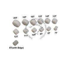 샤프트 플라스틱 모터 11 15 16 10X 모듈 톱니 13 스핀들 메인 0MM 박스 12 20 18 10 감속 기어 14, 8 T th Edge, 1 95mm, 1개