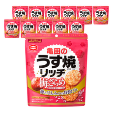 龜田製菓 砂糖梅子薄燒仙貝, 12個, 57g