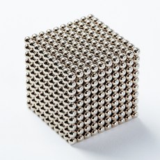 Onsuft 5MM 1000개 자석볼 자석큐브 네오큐브 자기 입방체, 실버, 1개