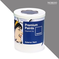 노루페인트 팬톤 외부용 실외 저광 페인트, 17-1502 Cloucburst, 1L, 1개