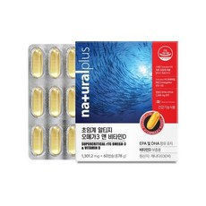 [1개상품] 내츄럴플러스 초임계 알티지 오메가3 앤 비타민D, 60정, 1