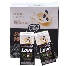 한미 두유러브 고칼슘 검은콩 쌀두유, 190ml, 16개
