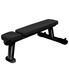 직각 웨이트 헬스장 홈트 등받이 덤벨의자 벤치, 플랫 벤치 (블랙)