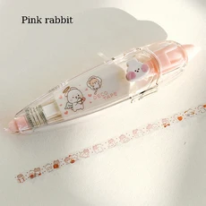 1PC 귀여운 패턴 장식 테두리 DIY 학생 스크랩북에 . 다이어리와 학용품 장식에 이상적입니다, rabbit