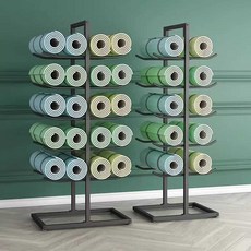 폼롤러 거치대 스탠드 필라테스 요가 정리 40x27x130, 1개, 40x32x130 싱글 화이트 (10개 수납)