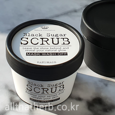 올댓허브 심플모던-흑설탕 스크럽 스티커, 10개