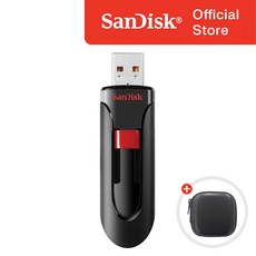 샌디스크 크루저 글라이드 CZ60 USB 2.0 메모리 + 파우치 패키지, 128GB