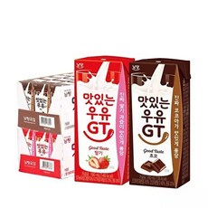 남양남양 맛있는우유GT 초코 딸기 190ml 48팩